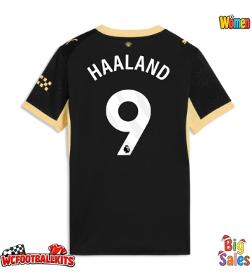 Manchester City Erling Haaland #9 Replica Away Stadium Shirt for Women 2026-27 Short Sleeve